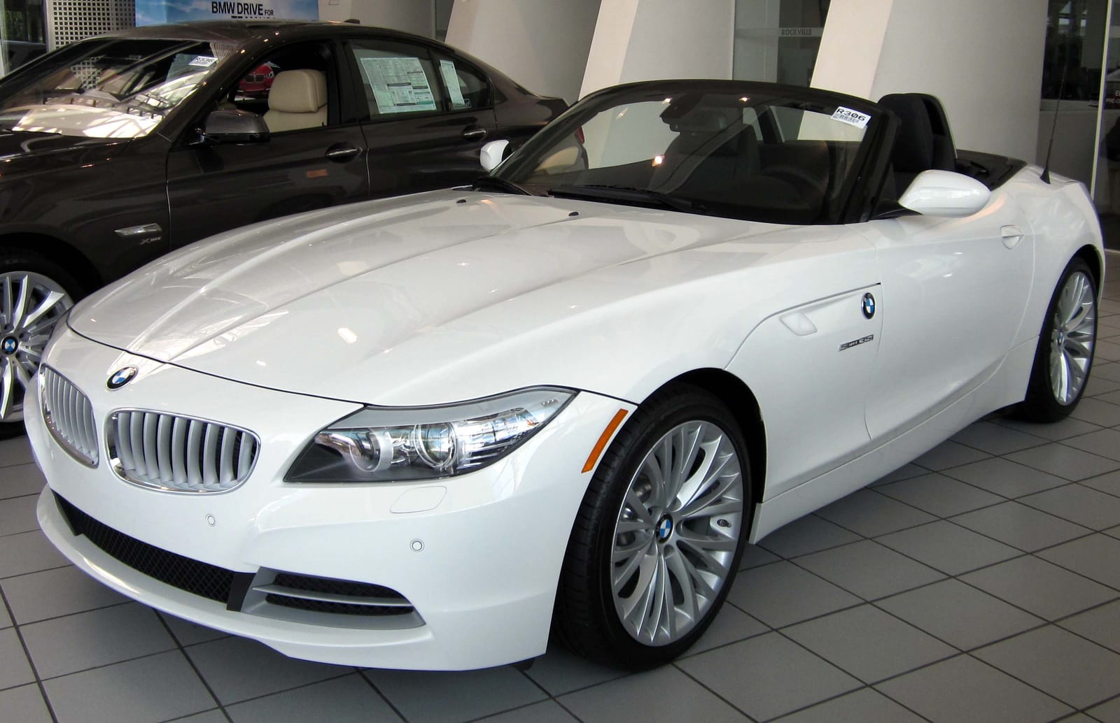 2012 BMW Z4 roadster (E89) with the top down