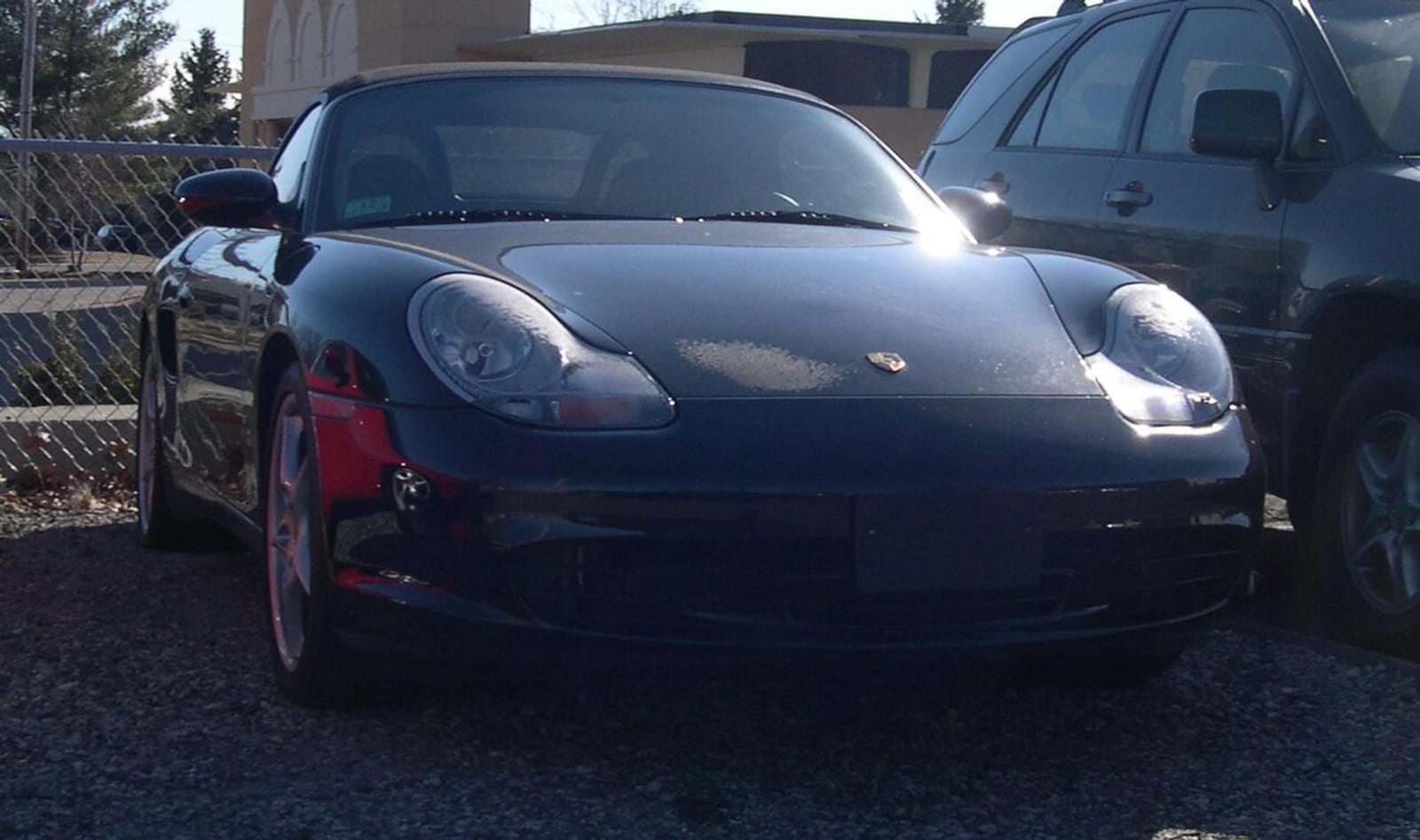 2003 Porsche Boxster S (986) with the top up