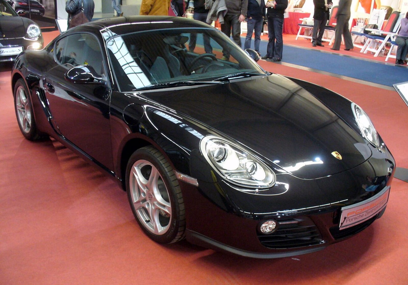Porsche Cayman (987) after the 2009 update, in black